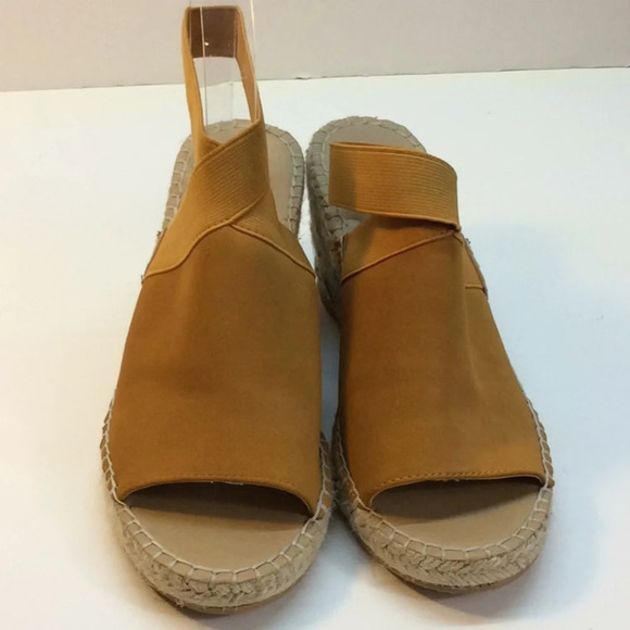 Adrienne Vittadini Rust Suede Espadrille Wedge - Picture 2 of 11